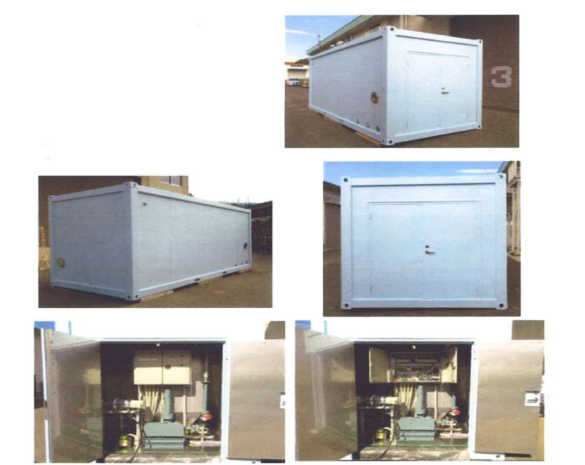 南極向け浄化槽コンテナ（①）